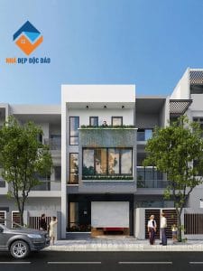 Thiết kế nhà phố phong cách hiện đại diện tích 80m2