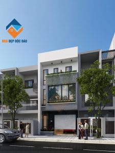 Thiết kế nhà phố phong cách hiện đại diện tích 80m2