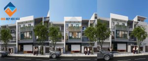 Thiết kế nhà phố phong cách hiện đại diện tích 80m2