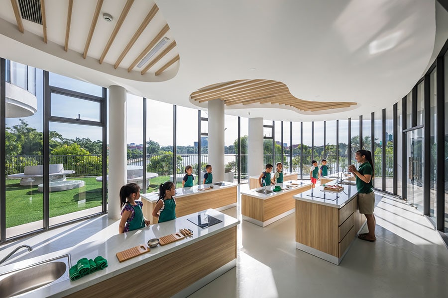 Thiết kế Trường mầm non xanh với kiến trúc độc đáo