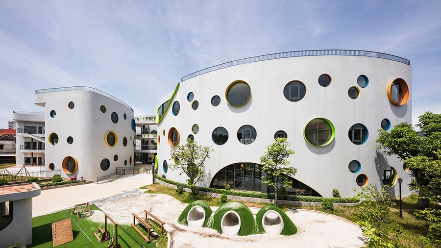 Thiết kế Trường mầm non xanh với kiến trúc độc đáo