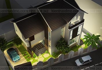 Thiết kế biệt thự mini trên đất hình thang – Quảng Bình