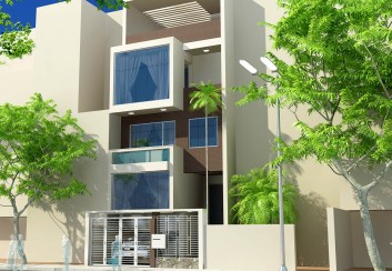 Thiết kế nhà phố 4 tầng mặt tiền 6m – Tây Hồ