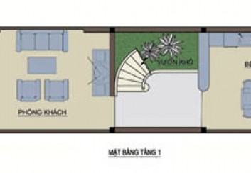 Thiết kế nhà phố lệch tầng trên đất hẹp