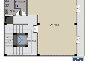 Thiết kế văn phòng 6 tầng cho thuê