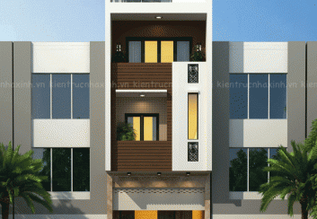 Mẫu thiết kế nhà phố một mặt tiền hiện đại 2015
