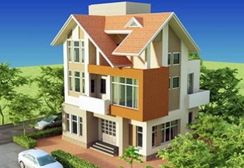 Thiết kế biệt thự 3 tầng phong cách hiện đại