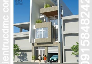 Thiết kế biệt thự phố trên đất 156m2