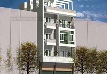 Thiết kế nhà phố đẹp hiện đại mặt tiền 9m