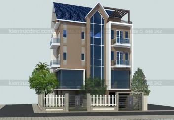 Thiết kế Biệt thự mini 5 tầng