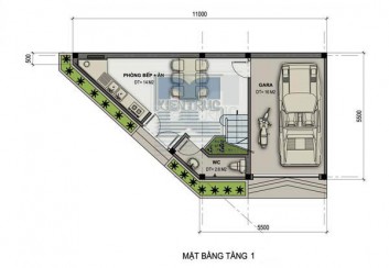 Thiết kế nhà phố 3 tầng 200m2