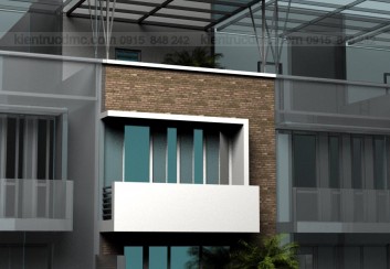 Thiết kế nhà phố 3 tầng – Quốc Oai – HN