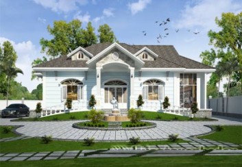 Thiết kế nhà vườn 1 tầng đẹp đa phong cách