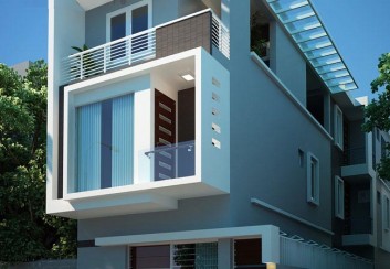 Thiết kế nhà phố 3 tầng 90m2