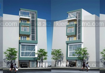 Thiết kế nhà phố 7 tầng diện tích 75m2