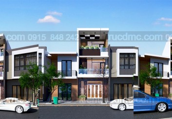 Thiết kế nhà lô 3 tầng mặt tiền 4.7m diện tích 54 m2