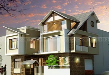 Thiết kế Nhà lô phố 2 mặt tiền 3 tầng