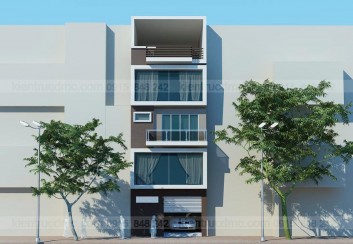 Thiết kế Nhà phố 4,5 tầng mặt tiền 6m