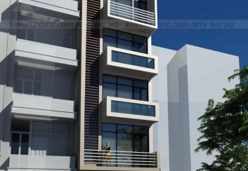 Thiết kế nhà phố 6 tầng đẹp hiện đại
