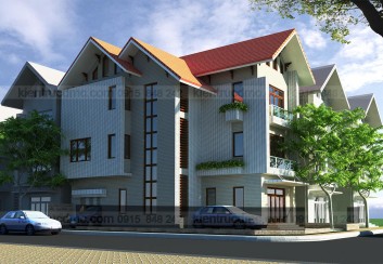 Thiết kế biệt thự hiện đại 3 tầng Bắc Ninh