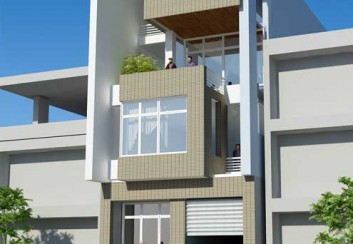 Thiết kế nhà ở kết hợp văn phòng 156m2