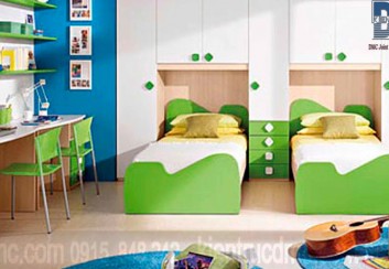 Bố trí không gian nội thất phòng ngủ trẻ em chung và riêng
