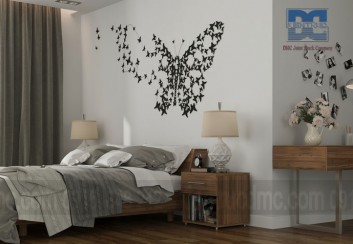 Trang trí tường đầu giường nội thất phòng ngủ ấn tượng