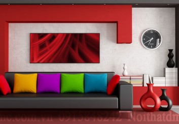 Bố trí đồng hồ trong nội thất phòng khách hợp phong thủy