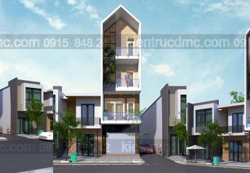 Thiết kế nhà phố 4 tầng kết hợp kinh doanh diện tích 63 m2