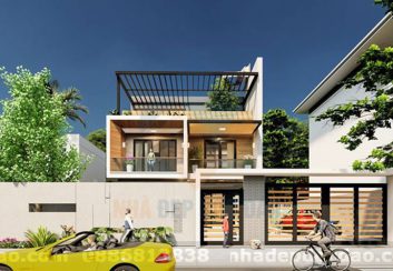 Thiết kế biệt thự 2 tầng phong cách hiện đại, sang trọng
