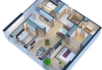 Mẫu thiết kế chung cư Eco Green City Tòa CT1