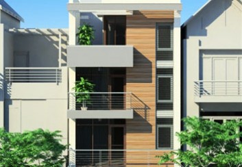 Thiết kế nhà phố 5 tầng 100m2 đẹp phong cách