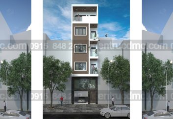 Thiết kế nhà lô phố 4,5 tầng diện tích 50m2