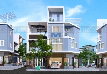 Thiết kế nhà phố 2 mặt tiền kết hợp kinh doanh diện tích 60 m2