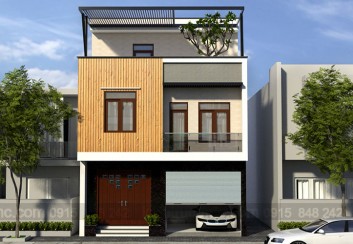 Thiết kế nhà phố 3 tầng mặt tiền rộng 7.2m