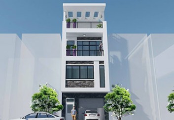 Thiết kế nhà phố 4 tầng diện tích 50m2