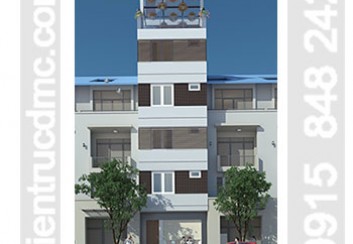 Thiết kế nhà phố 6 tầng làm nhà cho thuê