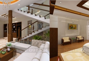 Thiết kế nội thất nhà ống 4 tầng diện tích 120m2