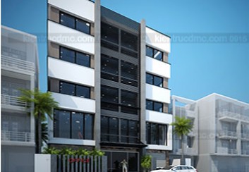 Thiết kế trụ sở văn phòng làm việc 5 tầng