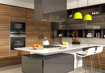 Tư vấn thiết kế nội thất cho phòng bếp nhỏ bằng chất liệu gỗ đẹp