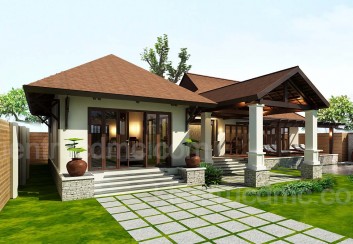 Thiết kế nhà vườn đẹp 1025m2 1 tầng Hải Phòng