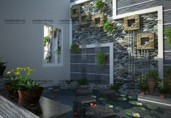 Thiết kế vườn nhà phố hiện đại